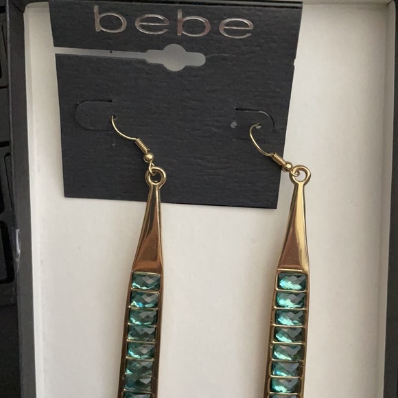 Long Dangling with Stone Earrings - Picture 3 of 6